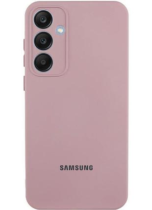 Чохол silicone cover lakshmi full camera (aa) with logo для samsung galaxy s25+ рожевий / pink sand