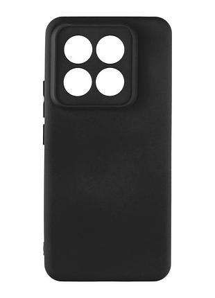 Чехол silicone cover с рамкой камеры (a) для xiaomi 14 pro black