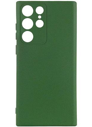 Чехол silicone cover ummi lakshmi full camera (aa) для samsung galaxy s25 ultra зеленый / dark green