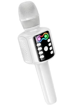 Караоке микрофон-колонка hoco l24 shine white