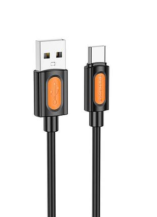 Дата кабель borofone bx114 structure usb to type-c 3a (1m) black