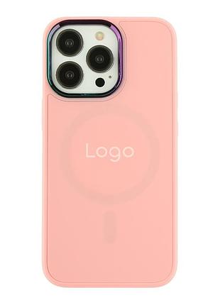 Чехол tpu foggy with magsafe для iphone 13 pro max pink