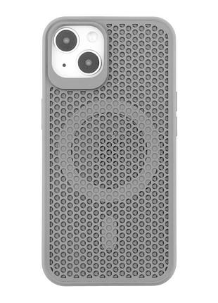 Классический чехол aerocool tpu pc magsafe для apple iphone 13 grey