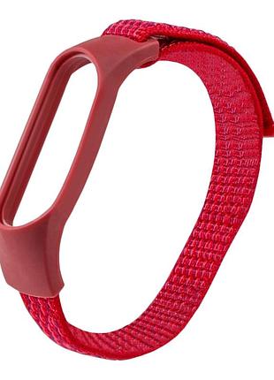 Ремешок на липучье nylon для фитнес-браслета xiaomi mi band 7 / mi band 6 / mi band 5 / mi band 4 / mi band 3