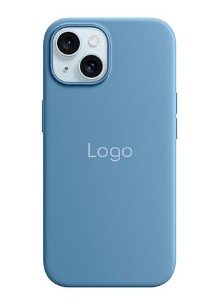 Чехол silicone case с magsafe для iphone 15 plus winter blue