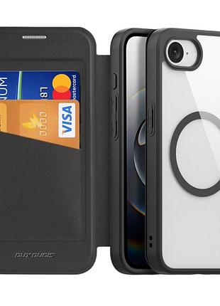 Чохол-книжка dux ducis skin x pro magsafe для iphone 16e black