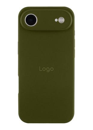 Чохол silicone case full size with frame appleiphone17 air панель-накладка для телефону айфон 17 аір army green