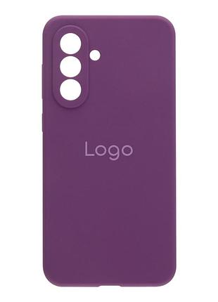 Чохол-накладка liquid silicone (aa) із захистом на камеру для samsung galaxy a26 5g grape