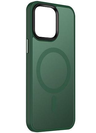 Чохол ummi colorful with magsafe для iphone 14 для телефону магнітна зарядка айфон 14 dark green