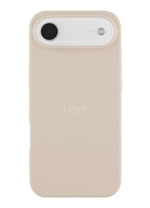 Чехол silicone case full size (aa) appleiphone17 air панель-накладка для телефона айфон 17 air antique white