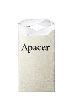 Флешка юсб apacer ah111 32gb,usb flash drive 2.0 32гб silver / crystal