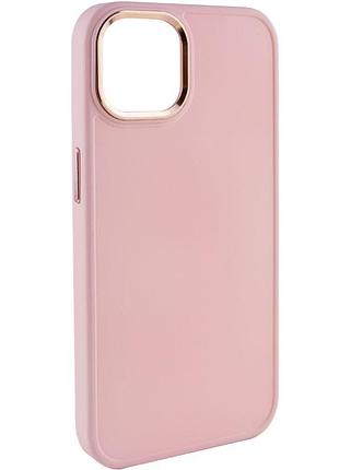 Чехол tpu bonbon metal style для iphone 12 pro max (айфон 12 про макс ) розовый / light pink