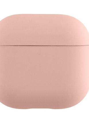Чохол silicone case з мікрофіброю для airpods 3 pink sand