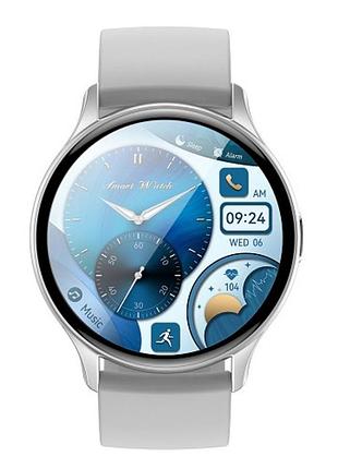 Смарт часы круглые xo j5 amoled экран блютуз v5.2 процессор jl 7012/ip68 дюйма 1.43 android 5.0,ios 9.0 gray