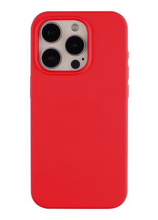 Чехол soft silicone case full size для iphone 15 pro силиконовая панель-накладка для телефона iphone 15 pro red