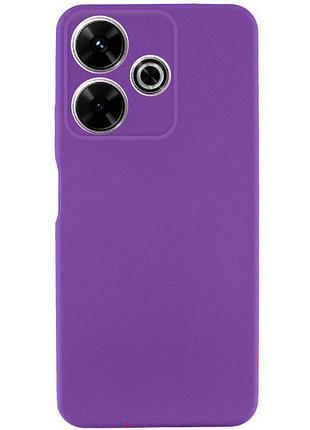 Чехол tpu getman liquid silk full camera для xiaomi redmi 13 4g / poco m6 4g фиолетовый / purple