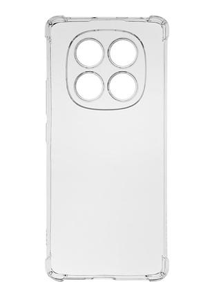 Чехол hard virgin silicone с крытыми бортами на xiaomi redmi note 14 pro 4g transparent