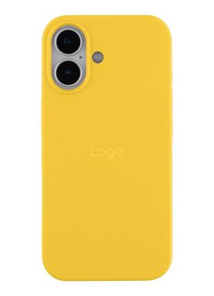 Чехол silicone case full size (aa) appleiphone17 панель-накладка для телефона айфон 17 canary yellow