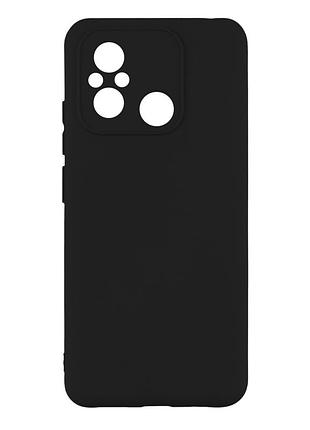 Чехол silicone cover с рамкой камеры (a) для xiaomi redmi 12c black