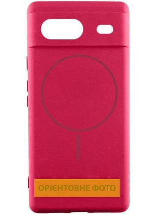 Чехол silicone cover lakshmi full camera (aa) with magfit для google pixel 8 красный / rose red