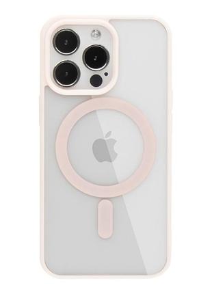 Чехол colors magsafe tpu color для apple iphone 15 pro pink