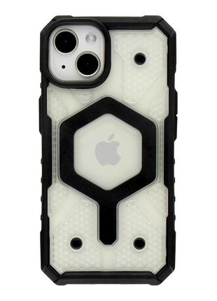 Чехол armorhex tpu pc magnetic case з magsafe для iphone 15 transparent black