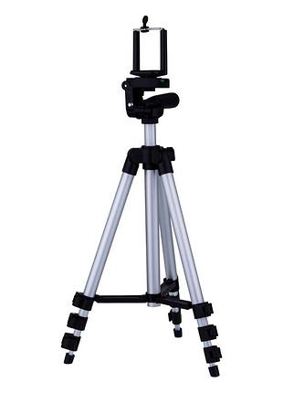 Штатив тренога tripod 3110 1.1 метра на смартфоны шириной 60-80 мм black
