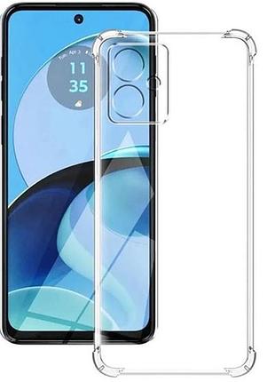 Tpu чохол getman ease logo посилені кути full camera для motorola moto g14 безбарвний (прозорий)