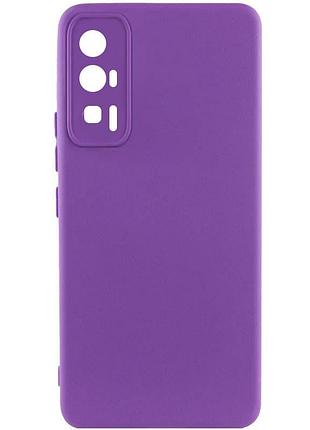 Чехол silicone cover lakshmi full camera (a) для xiaomi poco f5 pro фиолетовый / purple
