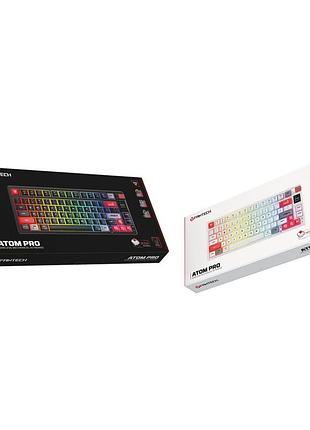 Игровая беспроводная клавиатура fantech atom pro79 mk917 blue switch разъем type-c для проводного подключения и 2 типа беспроводного