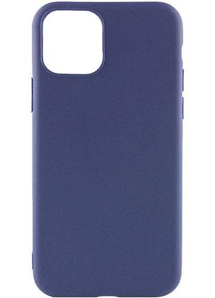 Силиконовый чехол candy для apple iphone 14 plus (6.7") синий