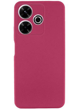 Чехол tpu getman liquid silk full camera для xiaomi redmi 13 4g / poco m6 4g бордовый / marsala