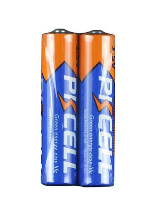 Батарейка pkcell ultra alkaline 1.5v, 2 штуки у термоусадочній плівці (lr03, am-4), aaa