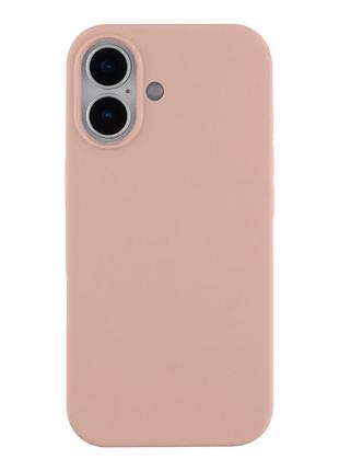 Чехол silicone case full size (aa) appleiphone17 панель-накладка для телефона айфон 17 pink sand