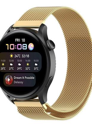 Ремешок universal milanese loop 22 mm samsung/amazfit/huawei gold (32372_3342040)