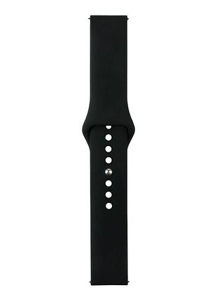 Ремешок universal 20mm silicone button design samsung/amazfit/huawei black (35724_3577965)