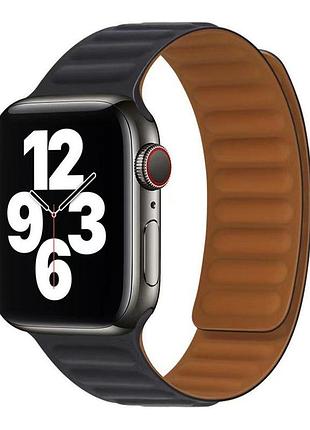 Магнітний ремінець magnetic soft touch apple watch 41/watch 40/watch 38 mm black (37190_3610689)