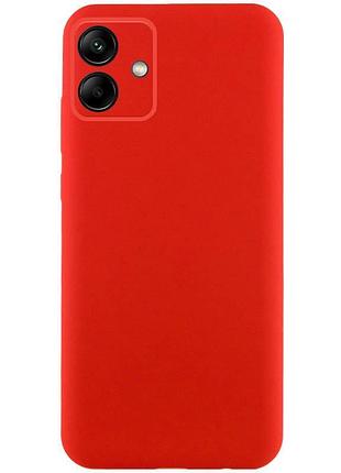 Чехол tpu getman liquid silk full camera для samsung galaxy a06 красный / red