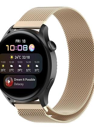 Ремешок milanese loop 20 mm universal для samsung/amazfit/huawei rose gold