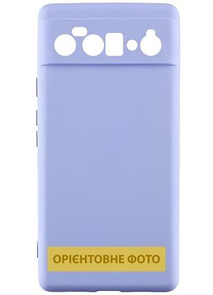 Чохол tpu getman liquid silk full camera для google pixel 10 бузковий / light purple