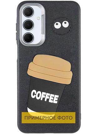 Чохол tpu leather toys для xiaomi redmi 13c / poco c65 coffee / black