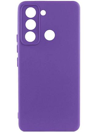 Чохол silicone cover lakshmi full camera (aaa) для tecno pop 5 lte фіолетовий / amethyst