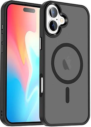 Чохол ummi colorful with magsafe для iphone 16 plus для телефону магнітна зарядка айфон 16 плюс black