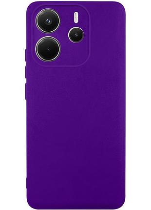 Чехол tpu getman liquid silk full camera для xiaomi redmi note 14 4g (int. version) фиолетовый / ultra violet