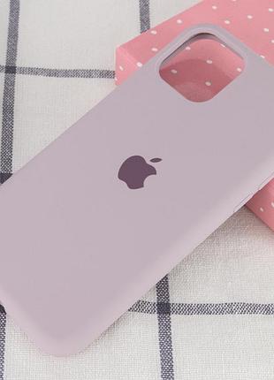 Чехол silicone case full protective (aa) для apple iphone 11 pro max (6.5") серый / lavender 2