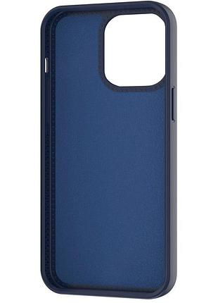 Чехол silicone case full protective with ring для apple iphone 14 pro (6.1") dark blue 2