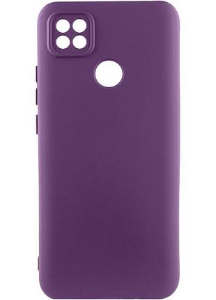 Чехол tpu getman liquid silk full camera для xiaomi redmi 9c фиолетовый / purple