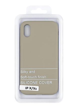 Чехол soft silicone case full size для iphone x/ iphone xs силиконовая панель-накладка для телефона iphone x/ iphone xs antique 2