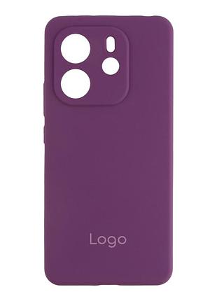 Чехол-накладка liquid silicone (aa) (global version) с защитой на камеру для xiaomi redmi note 14 4g grape