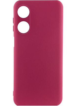 Чехол silicone cover lakshmi full camera (a) для oppo a38 / a18 бордовый / marsala